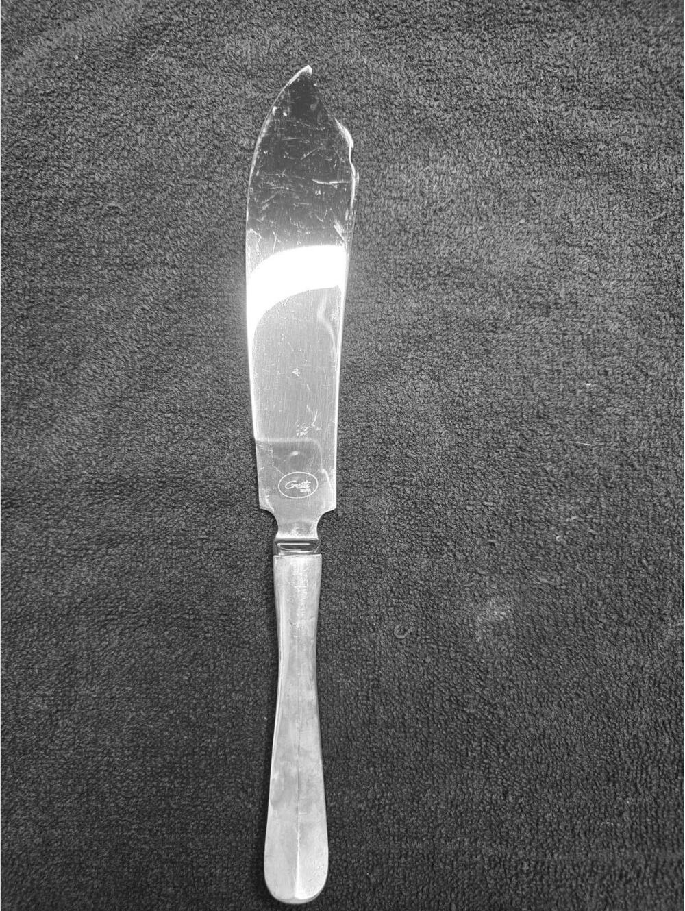 Vintage GERITY Silver Plated Cake Knife 10.25"